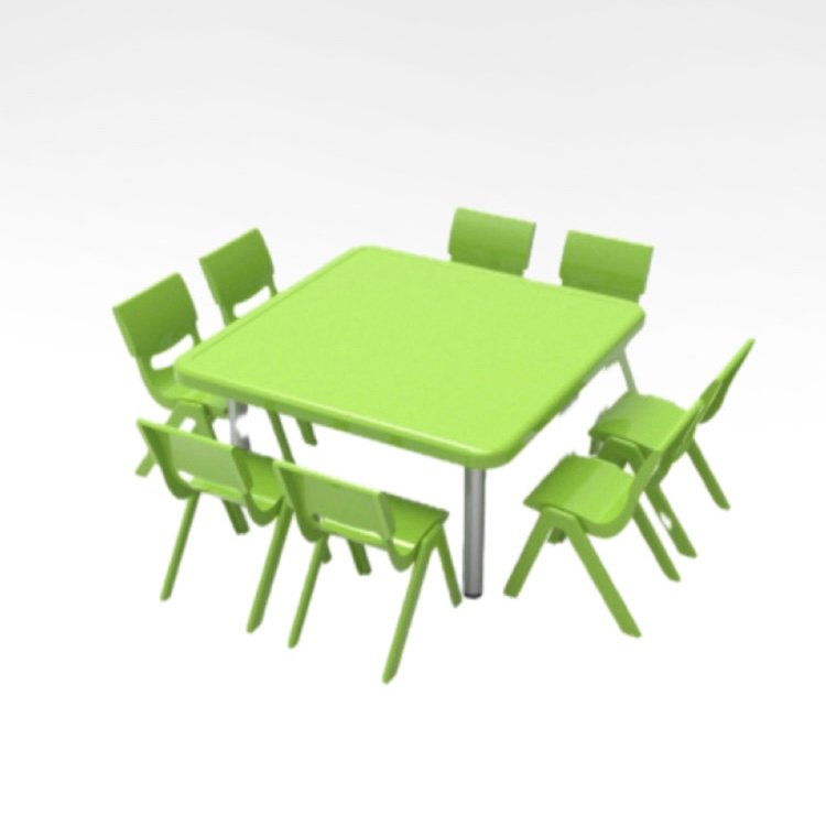 Square Table (Metal Leg)