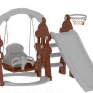 Castle Slide with Swing